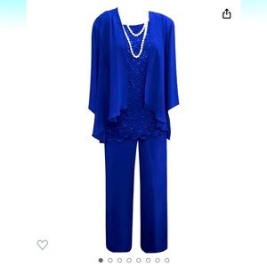 3piece Blue Pants suit
